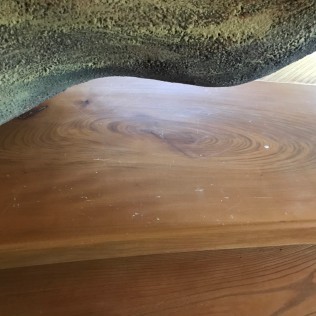 BEFORE 無垢材 床補修 施工前